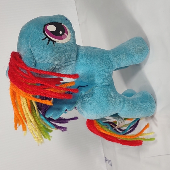 ✓My Little Pony Sparkle Rainbow Dash Plush fairycore Lovey stuffed animal 9in - Picture 7 of 17
